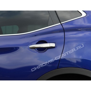 Накладки на дверные ручки (нерж.сталь) Nissan Qashqai II (2013-) бренд – Omtec (Omsaline) главное фото